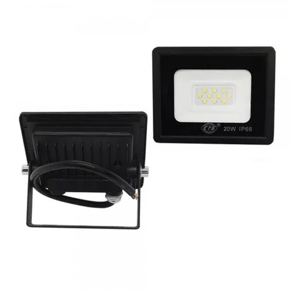 REFLETOR LED BLR-20F CARCAÇA PRETO