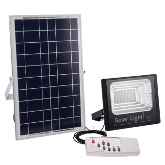 REFLETOR LED 300W COM PLACA SOLAR E CONTROLE REMOTO