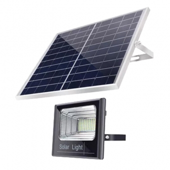 REFLETOR LED 200W COM PLACA SOLAR E CONTROLE REMOTO