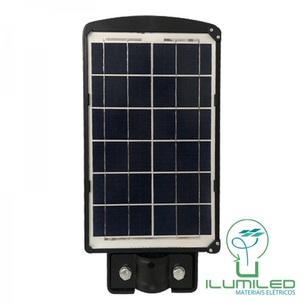 LUMINÁRIA PÚBLICA SOLAR COM CONTROLE E SENSOR 50W