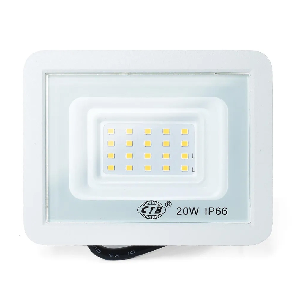 REFLETOR LED BLR-20F CARCAÇA BRANCA
