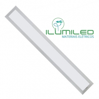 PLAFON SOBREPOR LED 30x60 - 36W - BRANCO FRIO