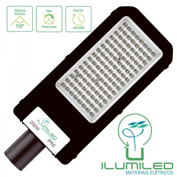 LUMINÁRIA PÚBLICA - COM SENSOR - 50W - IP65