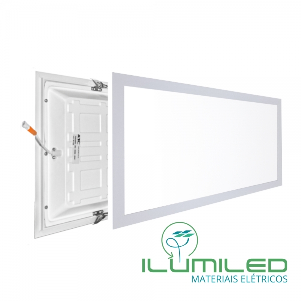 PLAFON EMBUTIR LED 32W - RETANGULAR - Branco Frio - Morno ou Quente
